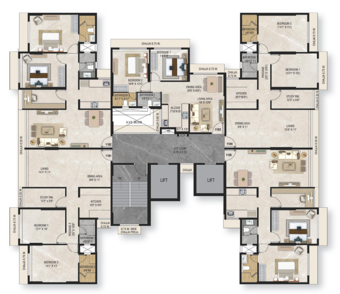 Sai Swayam Floor Plan